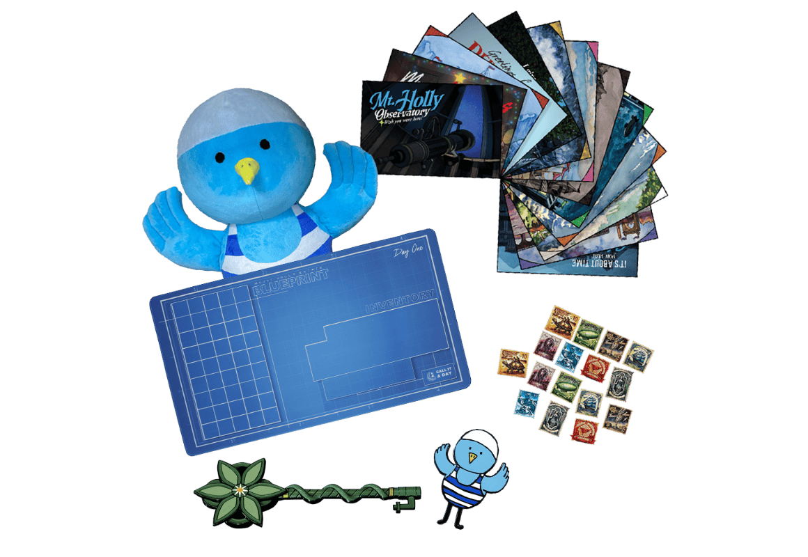 Pack de la boutique cadeau du Mont Holly