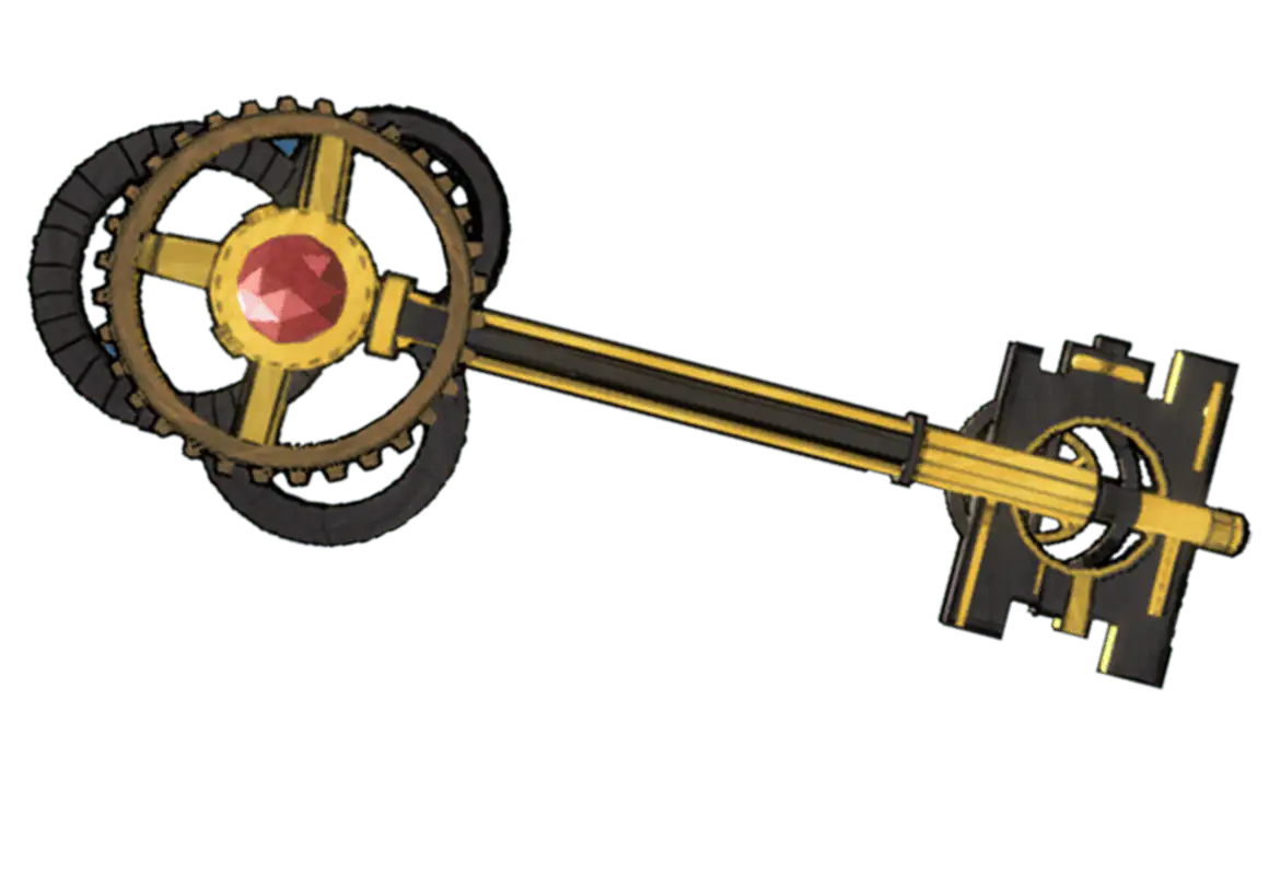 1:1 Scale Accurate Replica of the Basement Key from Blue Prince