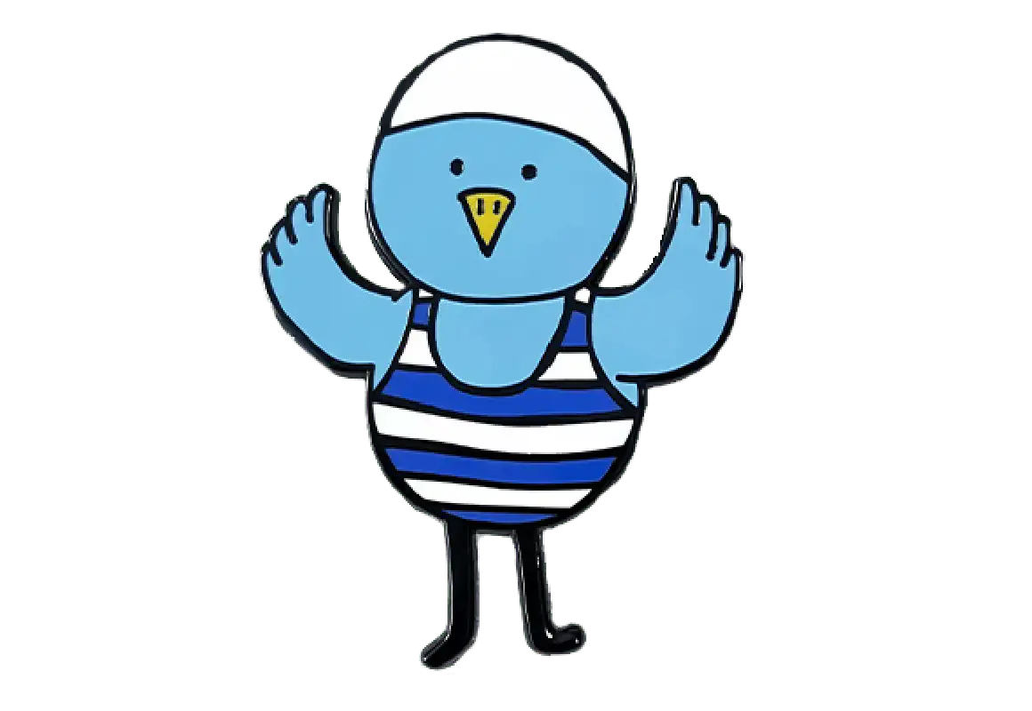 Swim Bird Pin